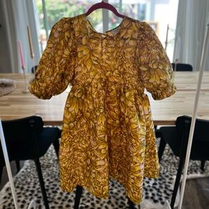 Puff sleeve mini dress